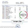 editable template, Ireland Fire Financial Services Limited account statement template in Excel and PDF format