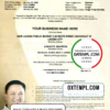 editable template, Philippines City of Lucena private entrepreneur certificate template in PSD format