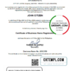 editable template, Philippines Department of Trade and Industry (DTI) private entrepreneur certificate template in Word and PDF format