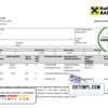 editable template, Romania Raiffeisen bank statement template in Excel and PDF format