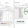 editable template, Uganda Stanbic bank statement template in Word and PDF format (3 pages)