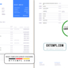 editable template, United Kingdom Monese bank statement template in Excel and PDF format, 2 pages