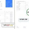 editable template, United Kingdom Monese bank statement template in Excel and PDF format, 2 pages