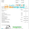 editable template, USA FlexiTime workforce management & payroll solutions invoice template in Word and PDF format, fully editable