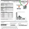 editable template, Philippines Meralco electricity utility bill template in Word and PDF format, version 2