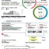 editable template, USA Louisiana Entergy utility bill template in Word and PDF format, version 2