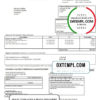 editable template, United Kingdom Liverpool City Council tax bill template in Word format