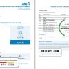 editable template, Australia ANZ proof of address bank statement template in .xls and .pdf format, 2 pages