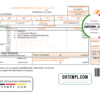 editable template, Costa Rica Compañía Nacional de Fuerza y Luz, S.A. (CNFL) utility bill template in Word and PDF format