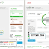 editable template, UAE Dubai Electricity & Water Authority utility bill template in Word format (4 pages)