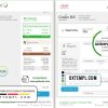 editable template, UAE Dubai Electricity & Water Authority utility bill template in Word format (4 pages)