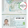 editable template, New Zealand passport template in PSD format, fully editable (2005 - present)