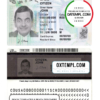 editable template, USA green card, permanent resident card template in PSD format, fully editable