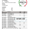 editable template, Bangladesh Rupali Bank statement template in Word and PDF format