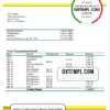 editable template, Barbados First Citizens bank statement template in .doc and .pdf format