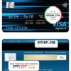 editable template, Ireland Fire Financial Services Limited the Observatory bank visa signature card, fully editable template in PSD format