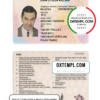 Malaysia driver license PSD template