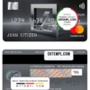 editable template, Mexico Deutsche bank mastercard platinum, fully editable template in PSD format