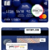 editable template, Mexico Inbursa bank mastercard, fully editable template in PSD format
