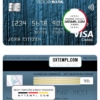 editable template, Moldova Victoriabank visa classic card, fully editable template in PSD format