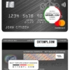 editable template, Monaco UBS bank mastercard, fully editable template in PSD format