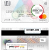 editable template, Mongolia Arig bank mastercard, fully editable template in PSD format