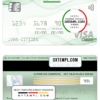 editable template, Morocco Credit Agricole bank visa classic card, fully editable template in PSD format