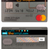editable template, Germany N26 bank mastercard template in PSD format, fully editable