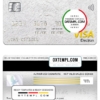 editable template, Nepal Kumari bank visa electron card, fully editable template in PSD format