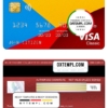 editable template, Netherlands Citibank visa classic card template in PSD format, fully editable