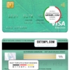 editable template, Netherlands Triodos bank visa electron card, fully editable template in PSD format
