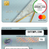 editable template, Pakistan Faysal bank mastercard, fully editable template in PSD format