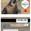 editable template, Pakistan The bank of Khyber mastercard, fully editable template in PSD format