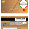 editable template, Panama Banco Aliado bank mastercard gold, fully editable template in PSD format