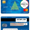 editable template, Paraguay Banco Continental S.A.E.C.A. bank mastercard, fully editable template in PSD format