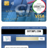 editable template, Peru Citibank mastercard, fully editable template in PSD format