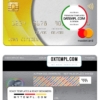 editable template, Portugal Activobank S.A. bank mastercard, fully editable template in PSD format
