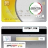 editable template, Portugal Activobank S.A. bank visa electron card, fully editable template in PSD format