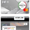 editable template, Portugal Banco Carregosa bank mastercard platinum, fully editable template in PSD format