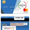 editable template, Qatar Ahilbank mastercard, fully editable template in PSD format