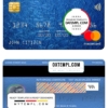 editable template, Republic of Ireland Ulster Bank mastercard, fully editable template in PSD format