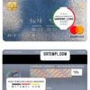editable template, Romania Alpha Bank mastercard, fully editable template in PSD format