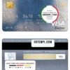 editable template, Romania Alpha Bank visa electron card, fully editable template in PSD format