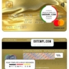 editable template, Romania Banca Transilvania bank mastercard gold, fully editable template in PSD format