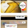editable template, Romania UniCredit Bank mastercard gold, fully editable template in PSD format