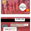 editable template, Russia Home Credit bank mastercard, fully editable template in PSD format