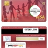 editable template, Russia Home Credit bank visa electron card, fully editable template in PSD format