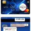 editable template, Russia VTB bank mastercard, fully editable template in PSD format