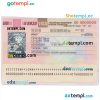 editable template, Russia visa template in PSD format, fully editable