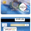 editable template, San Marino Banca di San Marino bank visa electron card, fully editable template in PSD format